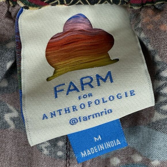 FARM Rio Brown Wide Leg Pants with Animal Print - Picture 4 of 16